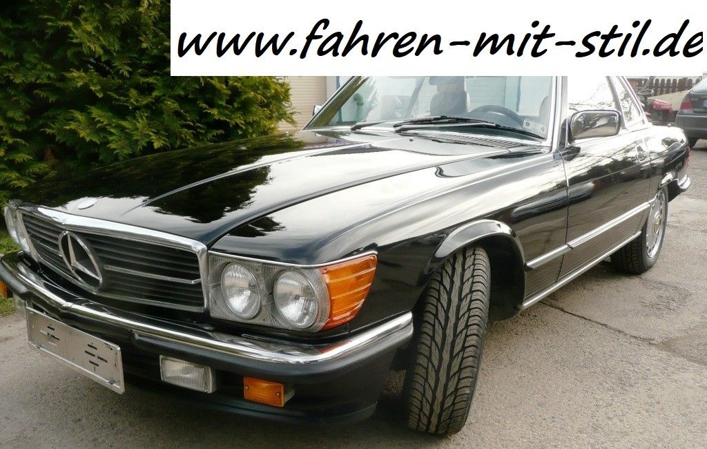 Mercedes-Benz W107 Stoßstangen EU Umrüstset von US auf EU